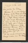 Nachlass Franz Steindachner, Brief von Max Weber an Franz Steindachner (05.05.1908), Inv.Nr. 577.03, Seite 1